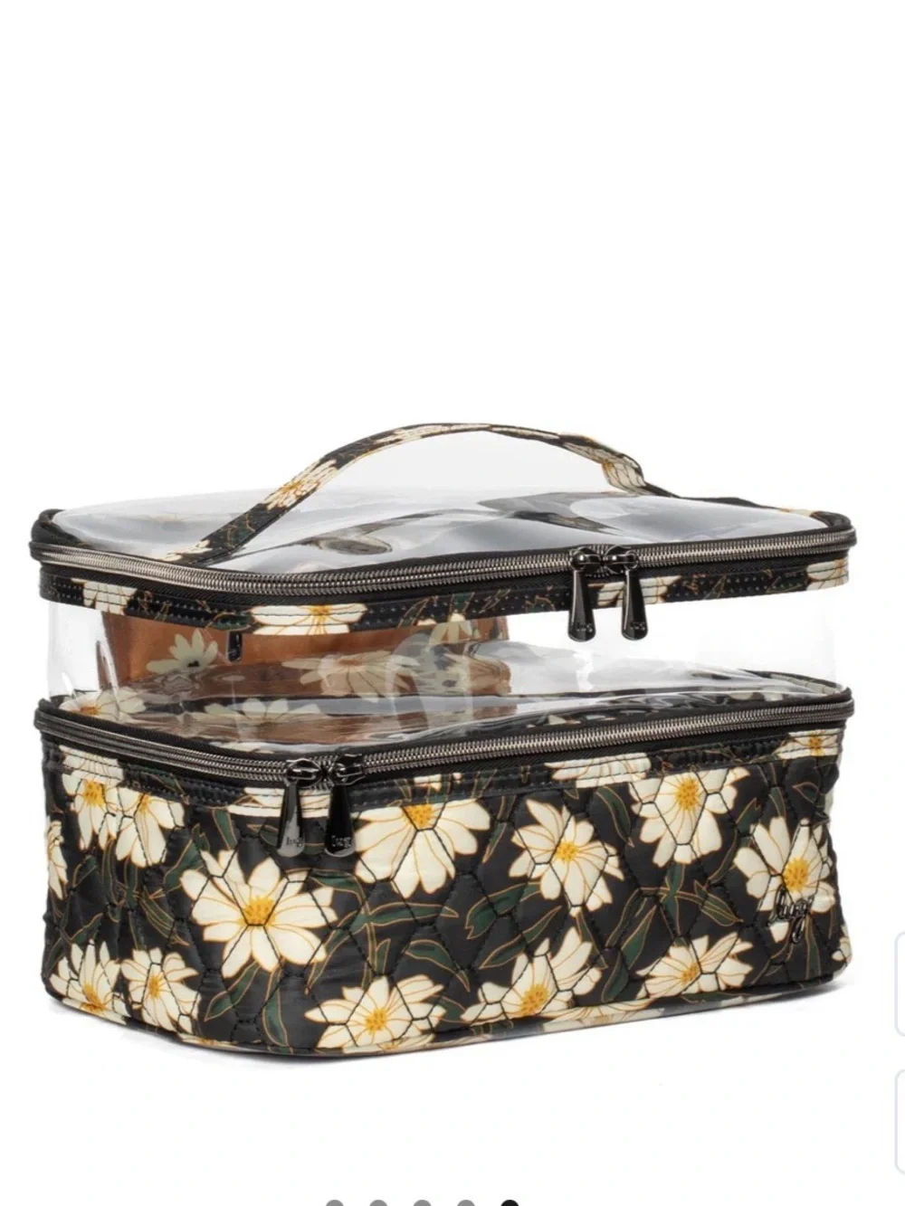 NWT Lug Whoosh Clearview Cosmetic Case in Autumn Daisies